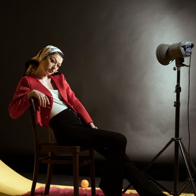 YouTube content creation workspace